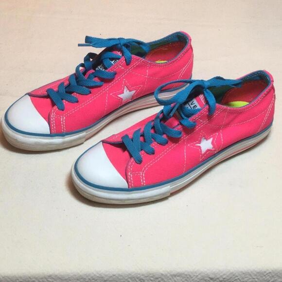 🍁Converse One Star Sneakers pink size 6 - Picture 2 of 8